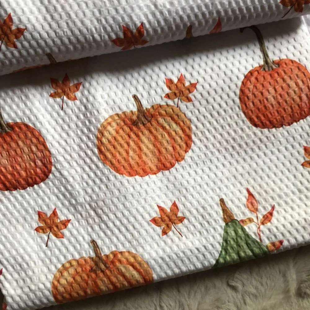 Maple Gourds Pumpkin Print Water Resistant Shower Curtain